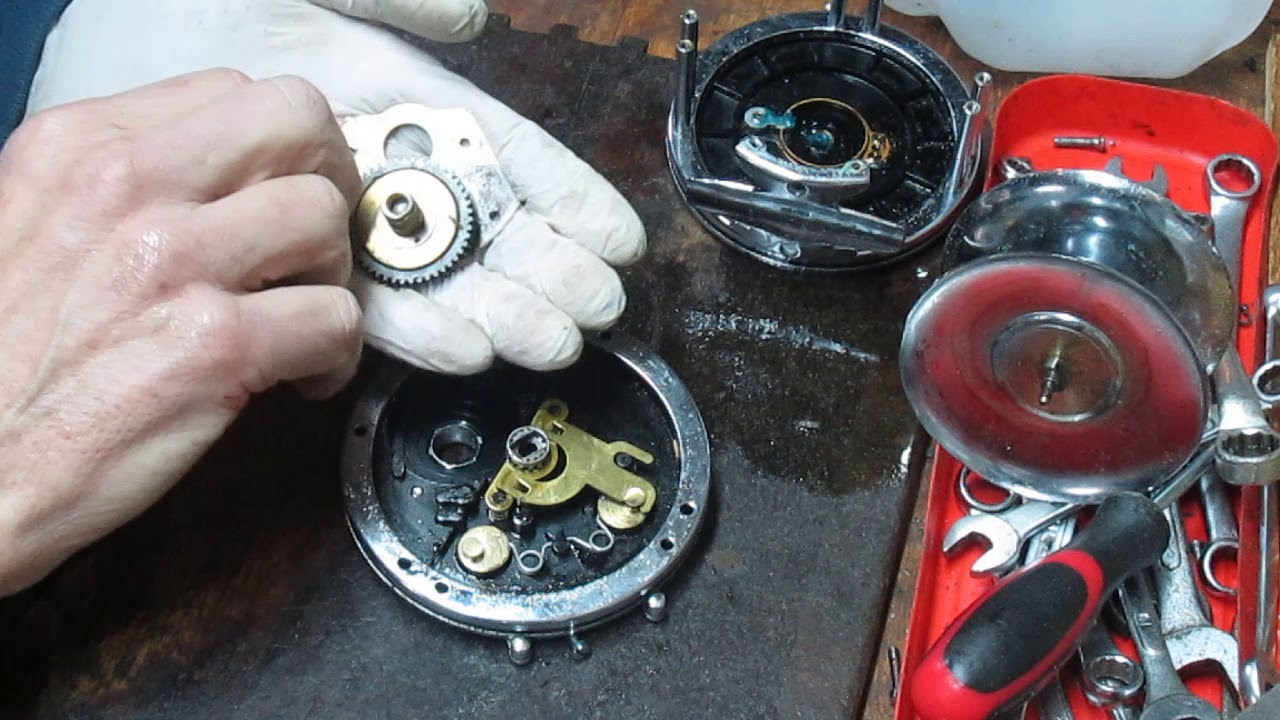 Penn 49 Super Mariner rebuild and servicing including drag washer assembly
