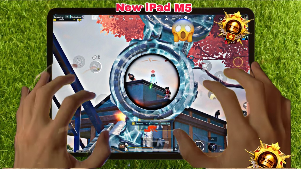 iPad Pro m5 pubg test l Best sensitivity for bgmi l