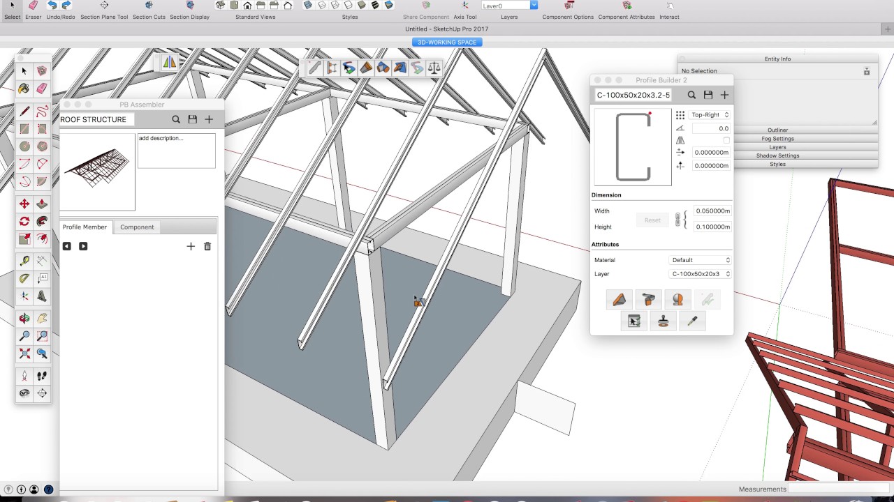 การสร้างโมเดลหลังคาอย่างละเอียดพร้อมคิดราคาในเวลา 20 นาทีด้วย SketchUp