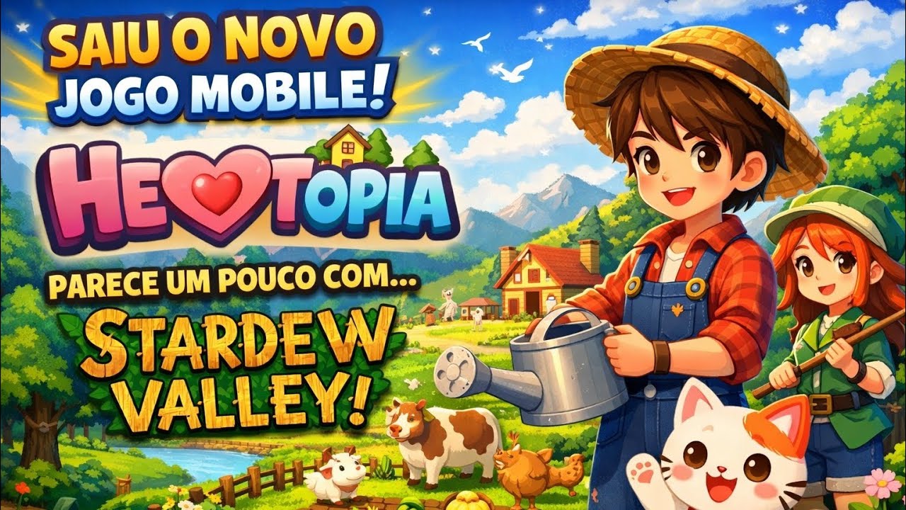 LANÇOU! O “Novo Stardew Valley Mobile” GRÁTIS para PC e MOBILE! HEARTOPIA Tá INCRÍVEL! (Gameplay)