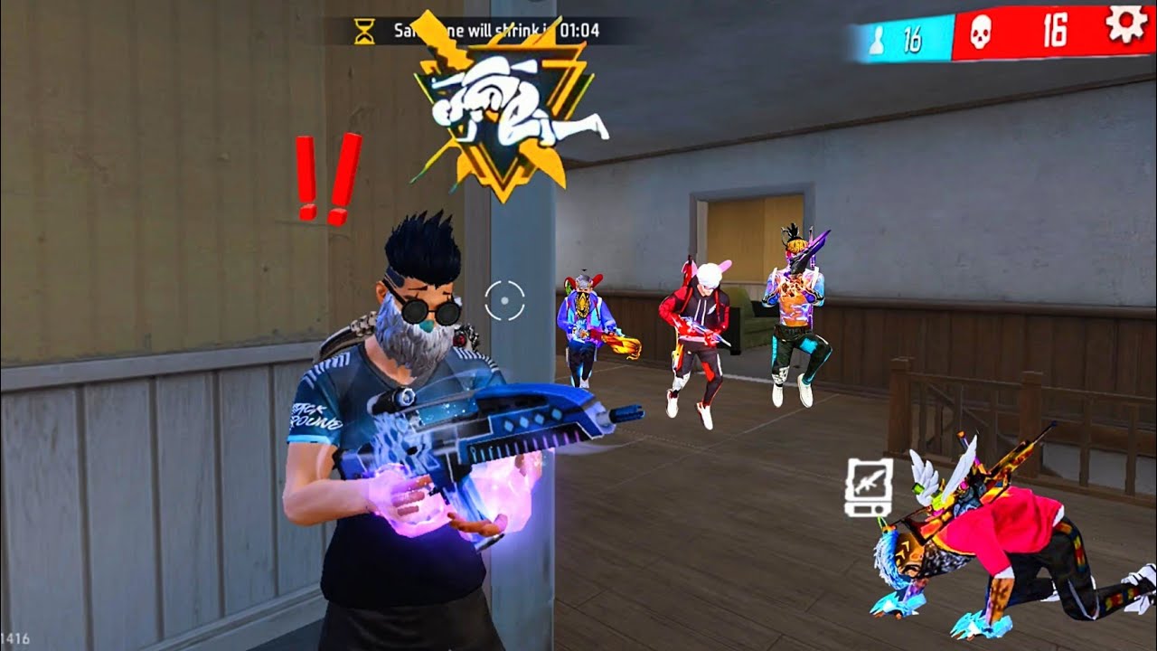 Free Fire🔥 OverPower M4A1 lll + Mp40💪Squad vs Squad Full Map Gameplay🎯 - Garena free fire # freefire