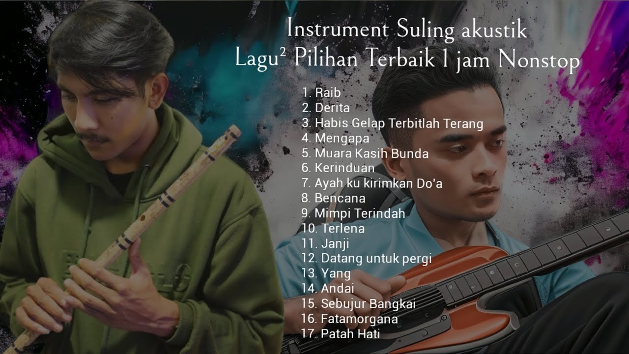 Instrument Suling akustik 1 JAM NONSTOP Lagu² Terbaik
