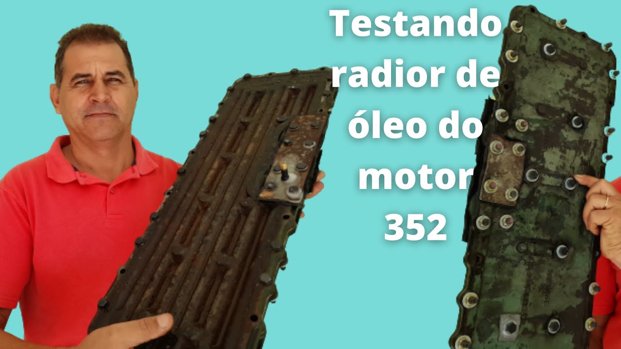 Teste de vazamento do radiador de óleo do motor MB 352