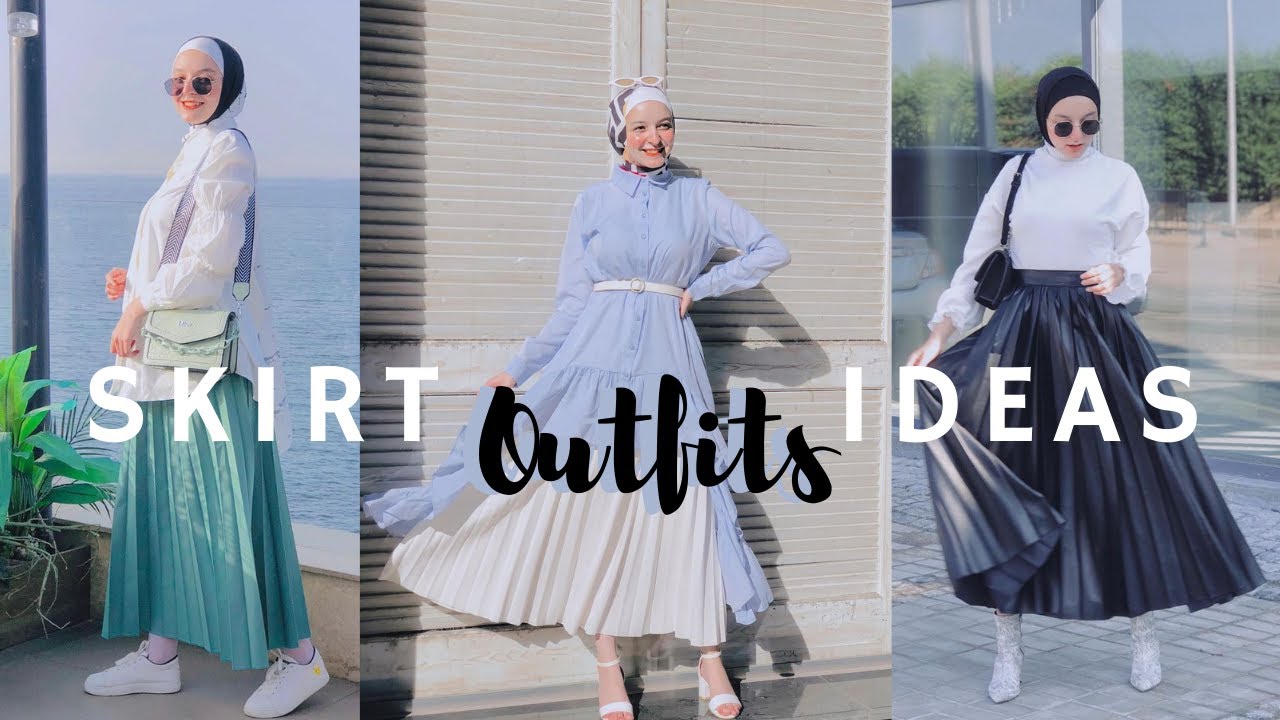 SKIRT OUTFITS IDEAS 2021 😍 Hijab Skirt Outfits