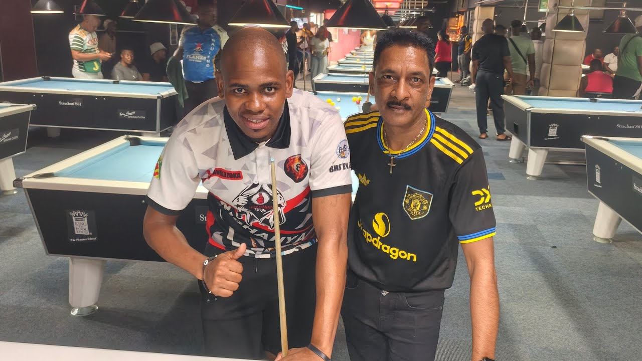 Philani Nkosi Vs Chris Pillay.  HOTSHOTS 96-MAN DOUBLE LIFE COMP. LIFE 1, ROUND OF 32, RACE TO 9