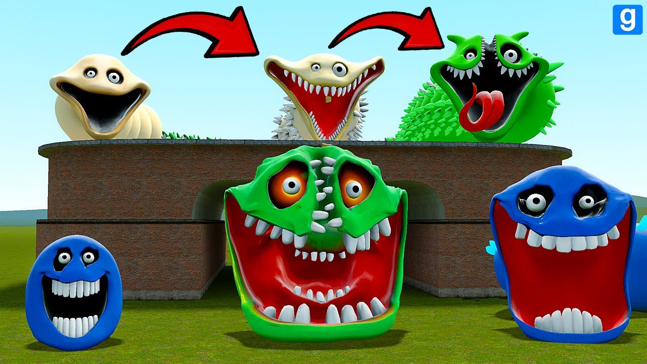 I FOUND ALL NEW ROBLOX HUNGRY WORM & MUNANTS WORM in Garry's Mod!
