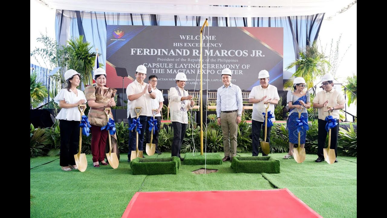 President Ferdinand R. Marcos, Jr. Leads Capsule Laying Ceremony for Mactan Expo Center