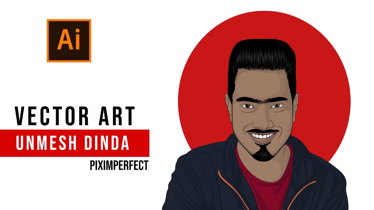 Creating Stunning Vector Portraits With Unmesh Dinda (piximperfect) | Adobe Illustrator Cc Speed Art