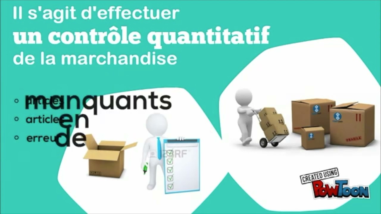 réceptionner des marchandises