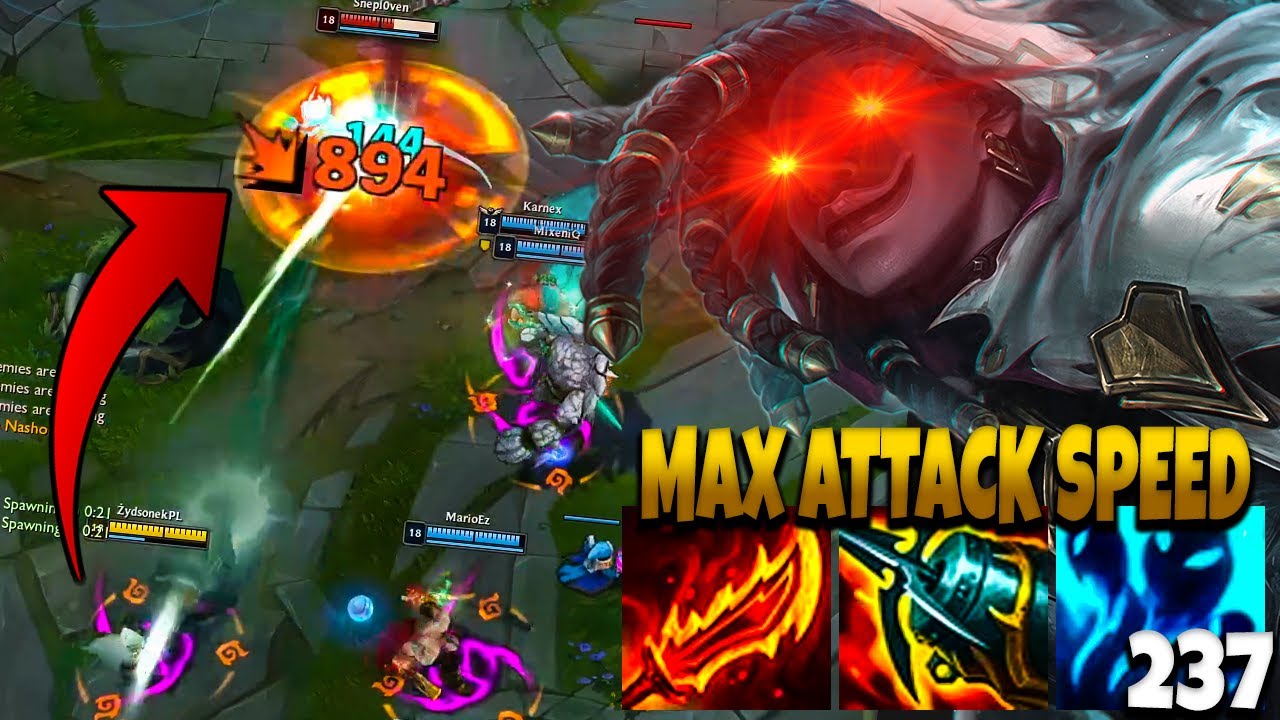 𝗘𝗞𝗦𝗣𝗘𝗥𝗬𝗠𝗘𝗡𝗧 JAK DUŻO ATTACK SPEEDA MOŻE MIEĆ SENNA *TOTALNE ORO* 230+ staków robi robote xD
