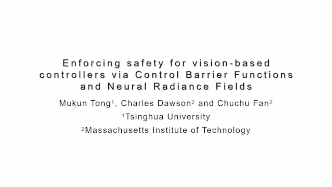 [ICRA 2023] Enforcing safety for vision-based controllers via Control Barrier Functions and NeRFs