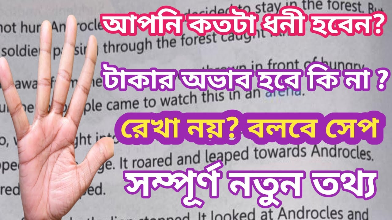 হাতের সেপ বলবে কতটা ধনী হবেন | Important of  hand sape on palmistry | HATER REKHA BANGLA 