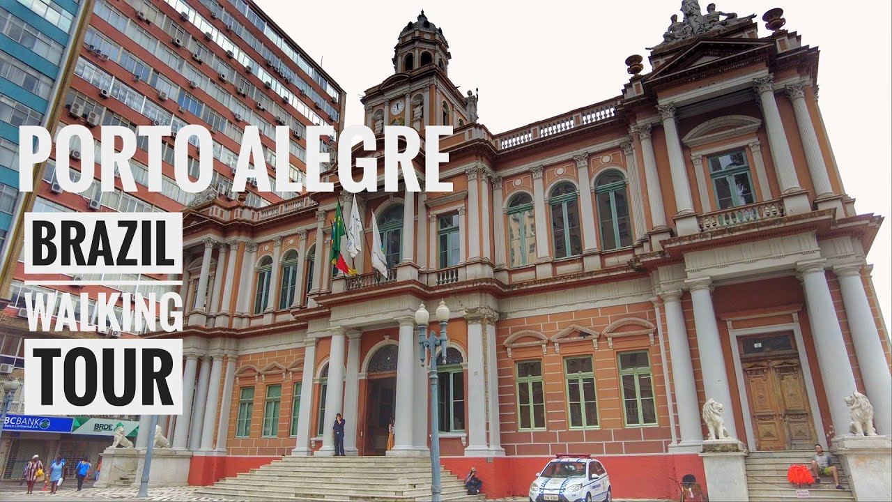 Porto Alegre Rio Grande do Sul Centro Walking Tour | 4K Walk (ative as legendas)