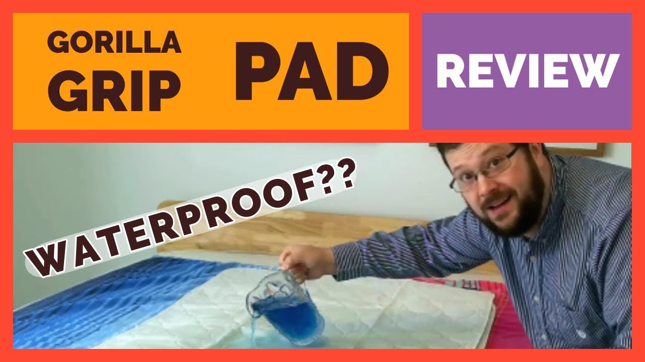 Bedwetting Mattress Pad by Gorilla Grip - Incontinence Product Waterproof Test