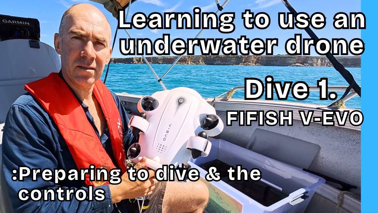 Научитесь пользоваться подводным дроном FIFISH V-EVO — изучите элементы управления и подготовьтес...
