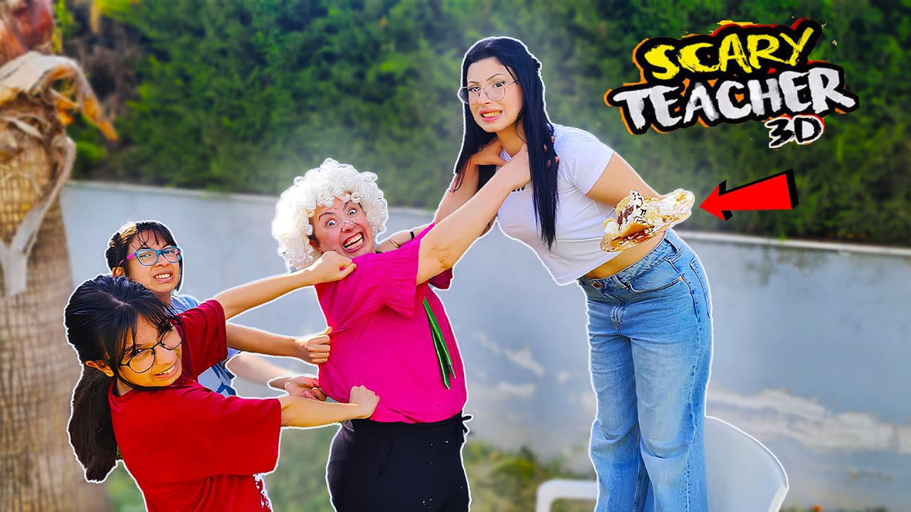 GER&Ccedil;EK HAYATTA SCARY TEACHER'A  PASTA ŞAKASI YAPTIK ! | B&Uuml;Y&Uuml;K ŞAKA | EYL&Uuml;L LAL