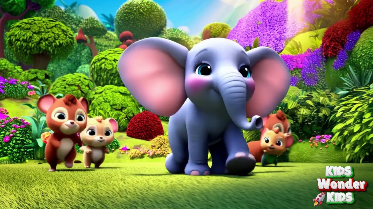🐘🎉 Jumbo the Elephant's Garden Fun! A Cheerful Song for Kids About Friends!