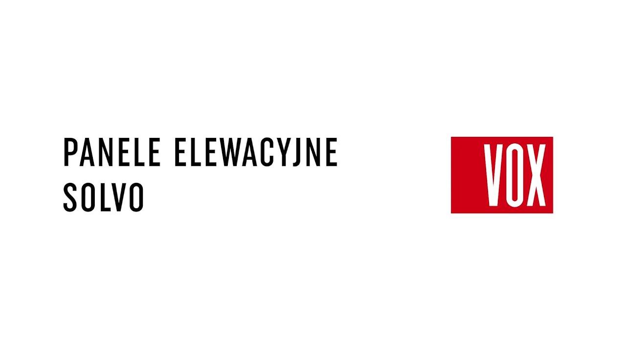 VOX Solvo. Instrukcja montażu