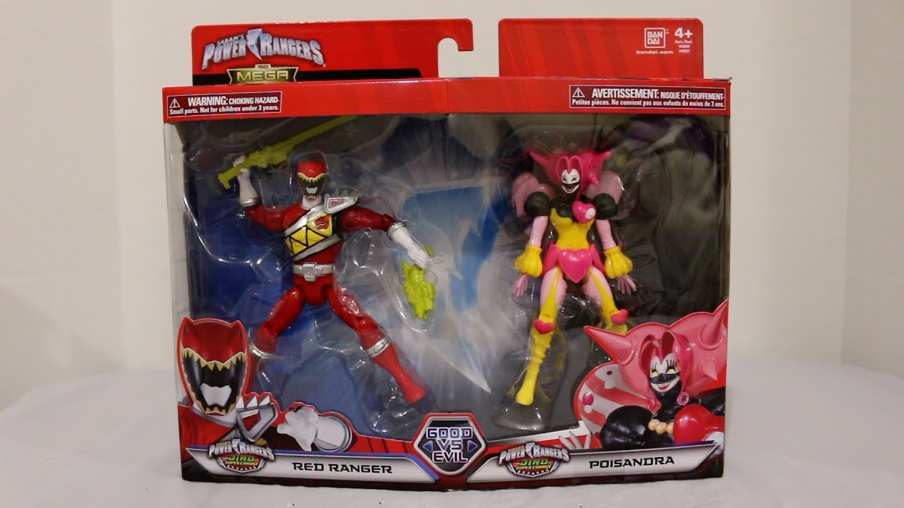 5 Inch Good vs Evil: Poisandra & Red Ranger Review [Power Rangers Dino Super Charge]