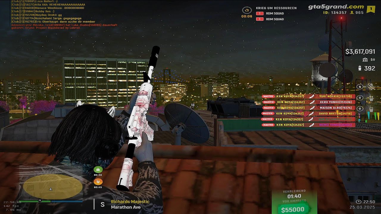 grand-rp |😱 most wanted DE1 player 😱|☠️ 100 Kills in 24 Hours ☠️