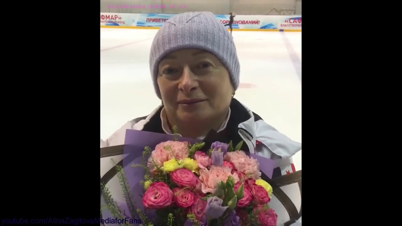 Alina Zagitova World Champ 2019 N.Antipina Interview A