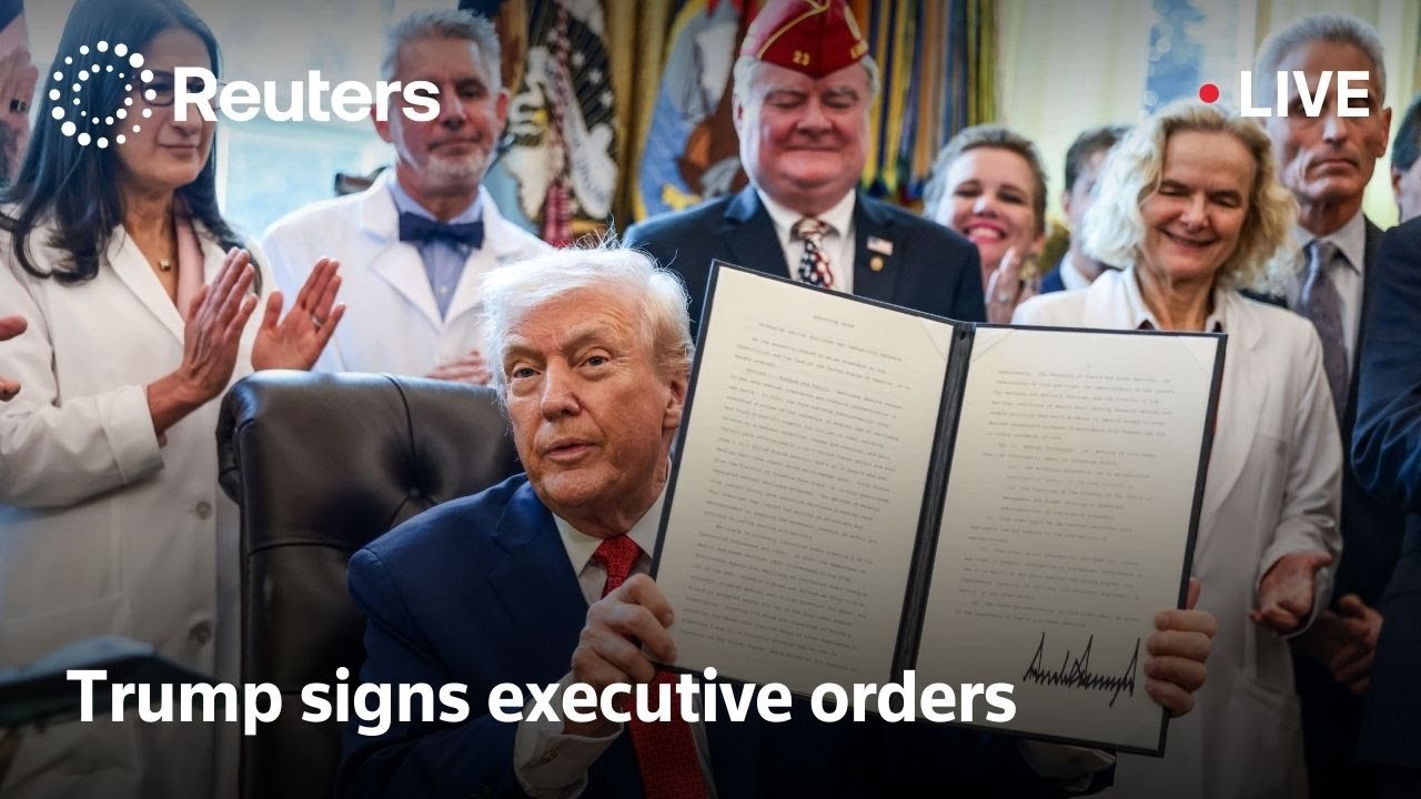 LIVE: Trump signs executive orders