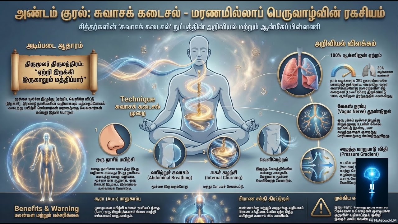 வாசியோகம் – சுவாச கடைசல் : நீண்ட ஆயுளின் ரகசியம் #vasiyogam #breathing #longevity #health #tamil 