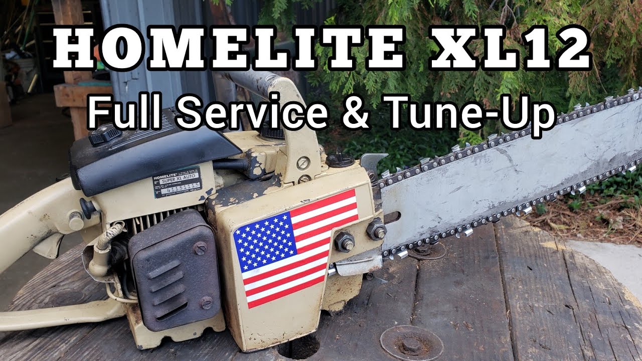 Homelite Super XL12 Full Service Repair and Tune-up Start to Finish