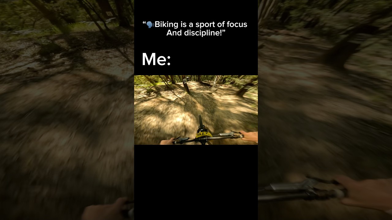 “Biking is a sport of focus and discipline!!!!” #mtb