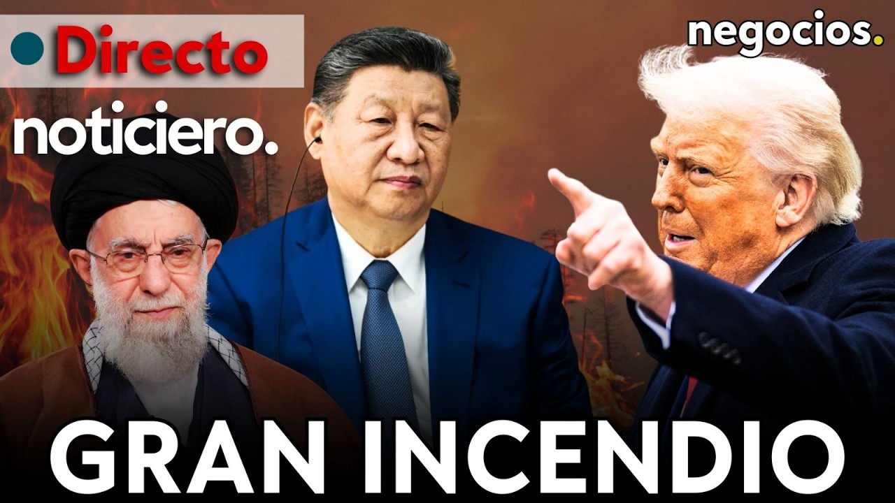 NOTICIERO: Se desata un gran incendio en Irán, giro radical de Trump con los aranceles y China avisa