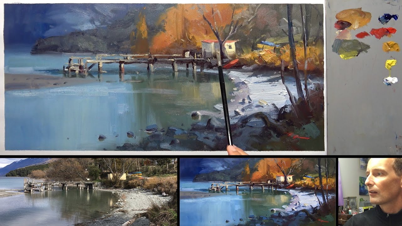 4 Pro Tips for painting a lake scene in oils or acrylics