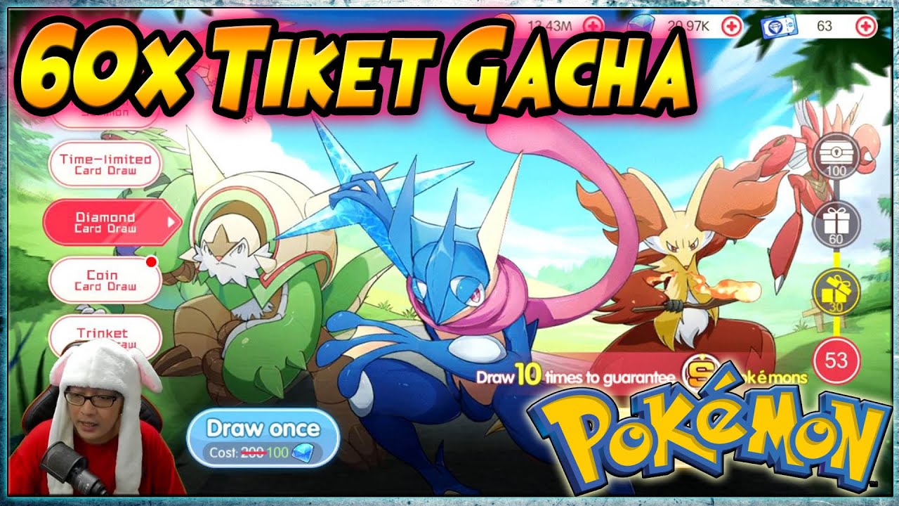 60 TIKET GACHA + OPEN 2 BOX POKE S 🔥 Jadi Joki Gacha 😂😂 POKEMON / POCKET INCOMING