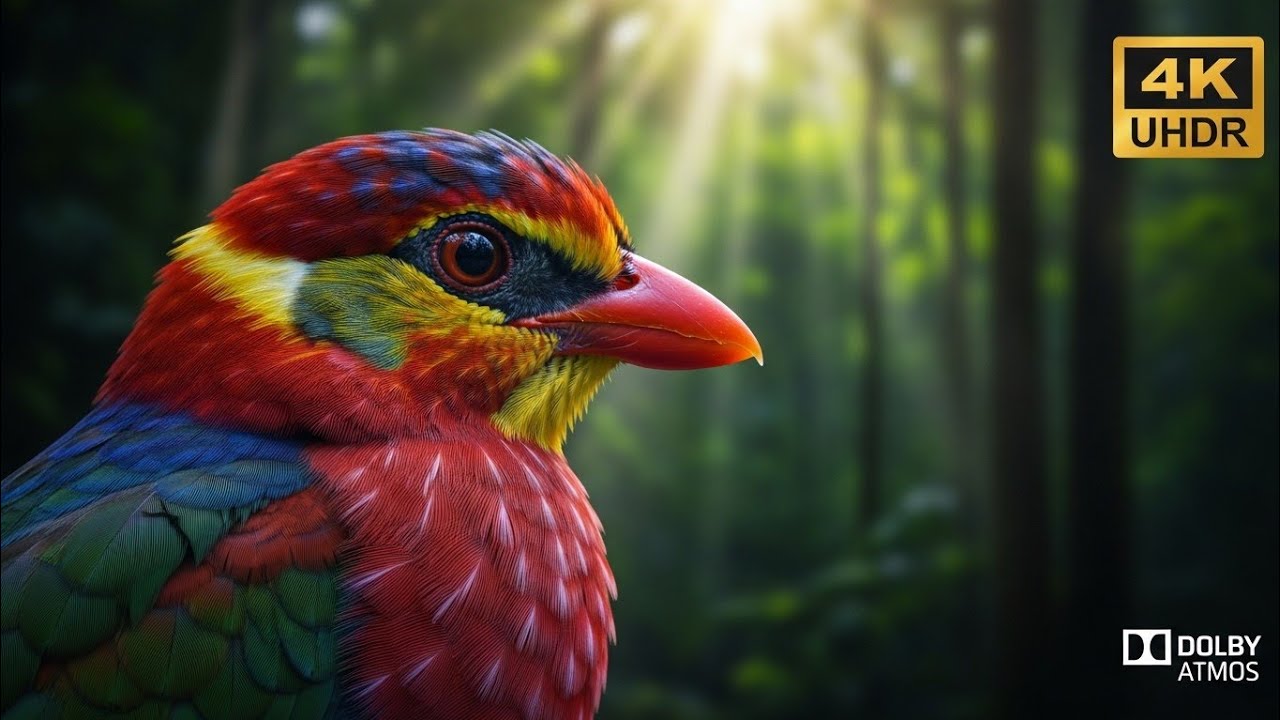 Hidden Exotic Birds of the Amazon |  Ambience 🌿Natural 🎶Sounds (4K)