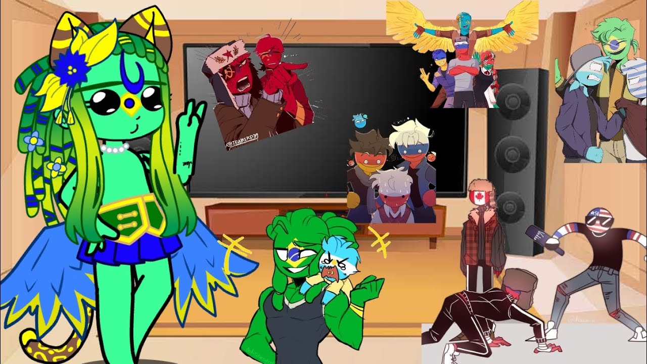 Countryhumans reagindo a seus tik toks PT-2/creditos oipedrodaher