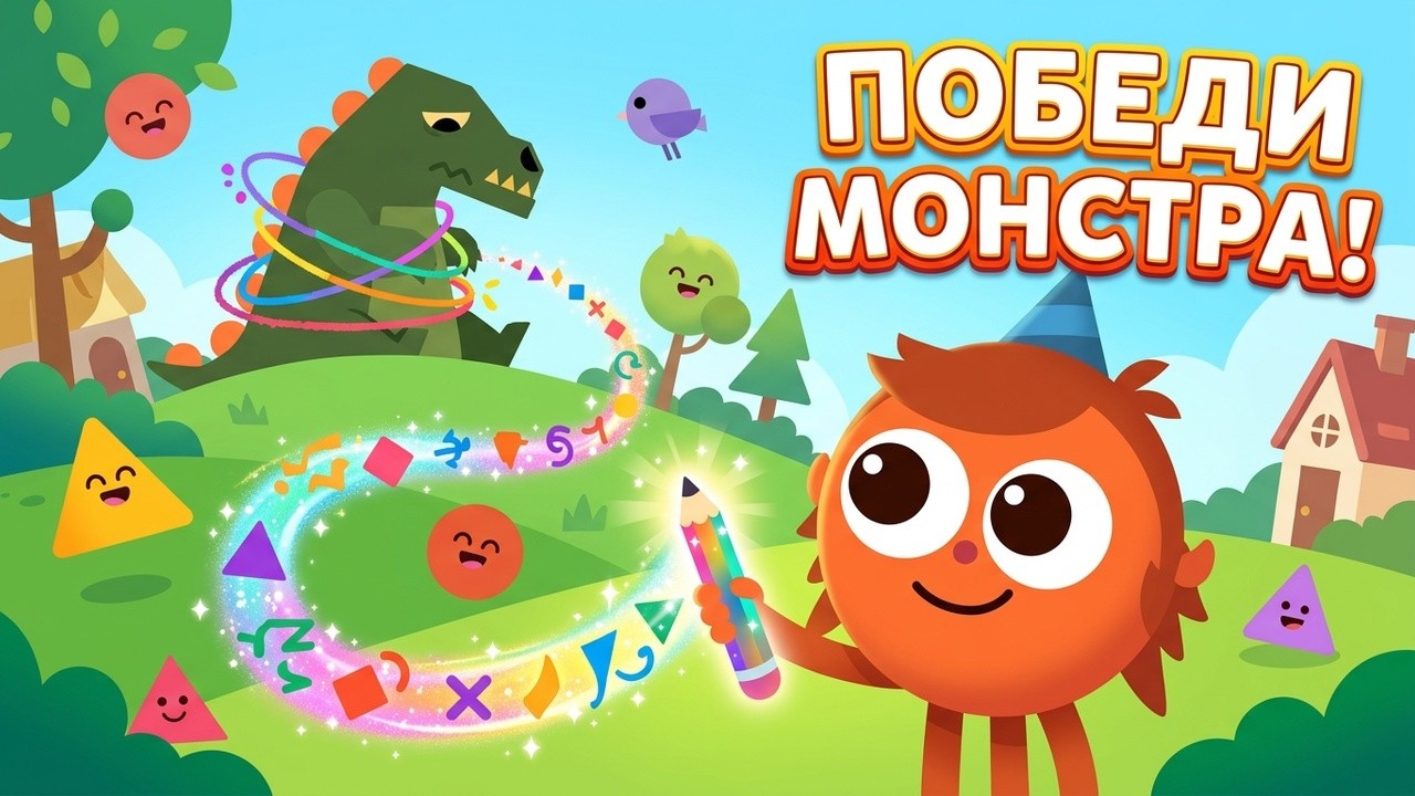 Волшебный карандаш Арти - игра мультик для детей. Рисуем и спасаем сказочную страну от монстра