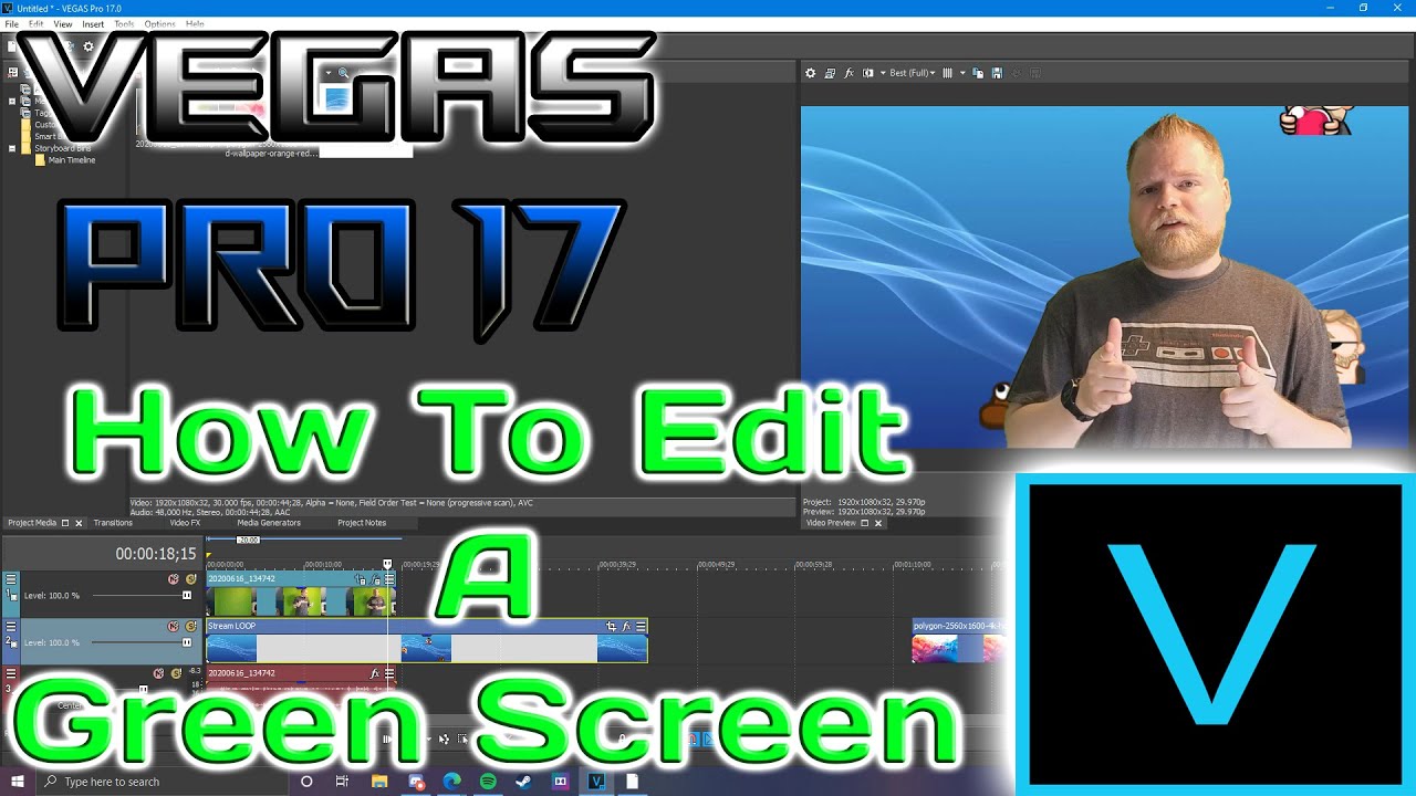 Учебное пособие по Vegas Pro 17 | Как редактировать зеленый экран!