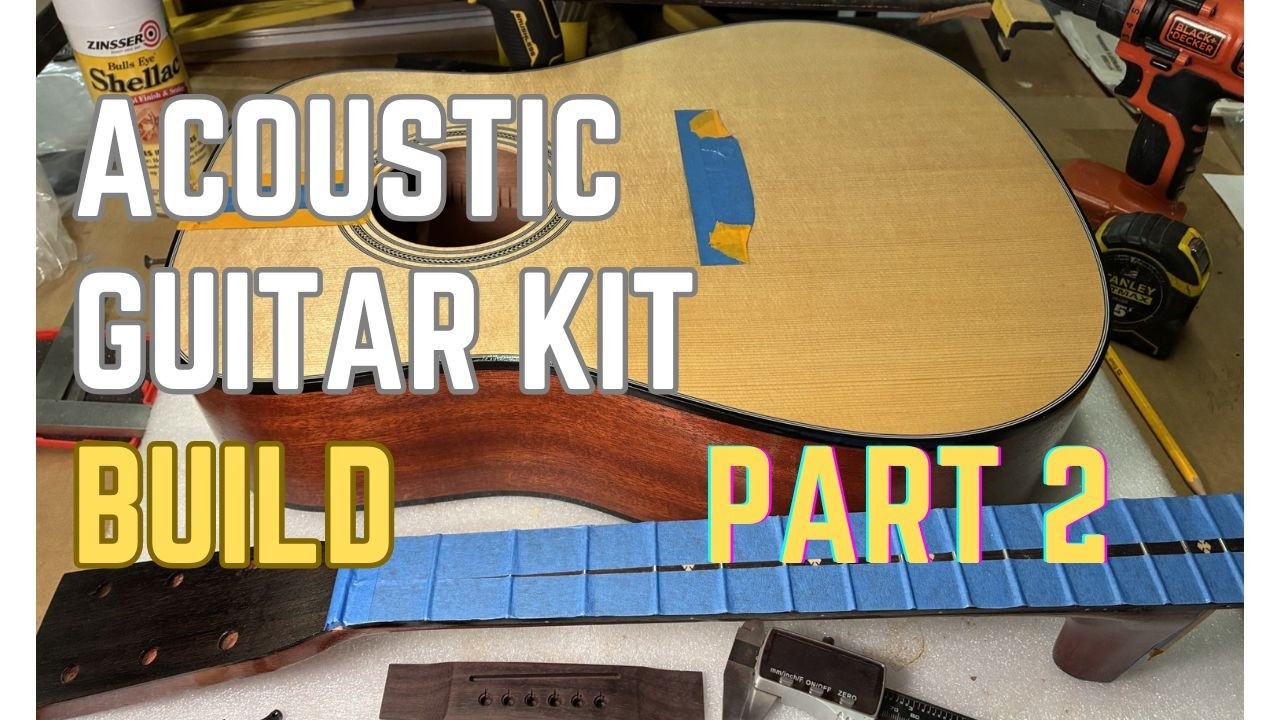 Acoustic Guitar Kit Build Part 2 - Body Fit and Finish Prep