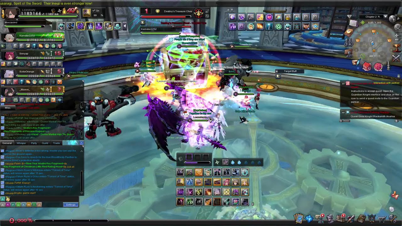 Aura Kingdom Online - Max Level S40 Sorcerer Carry Vault of Eternity - Floor 1 to Floor 9