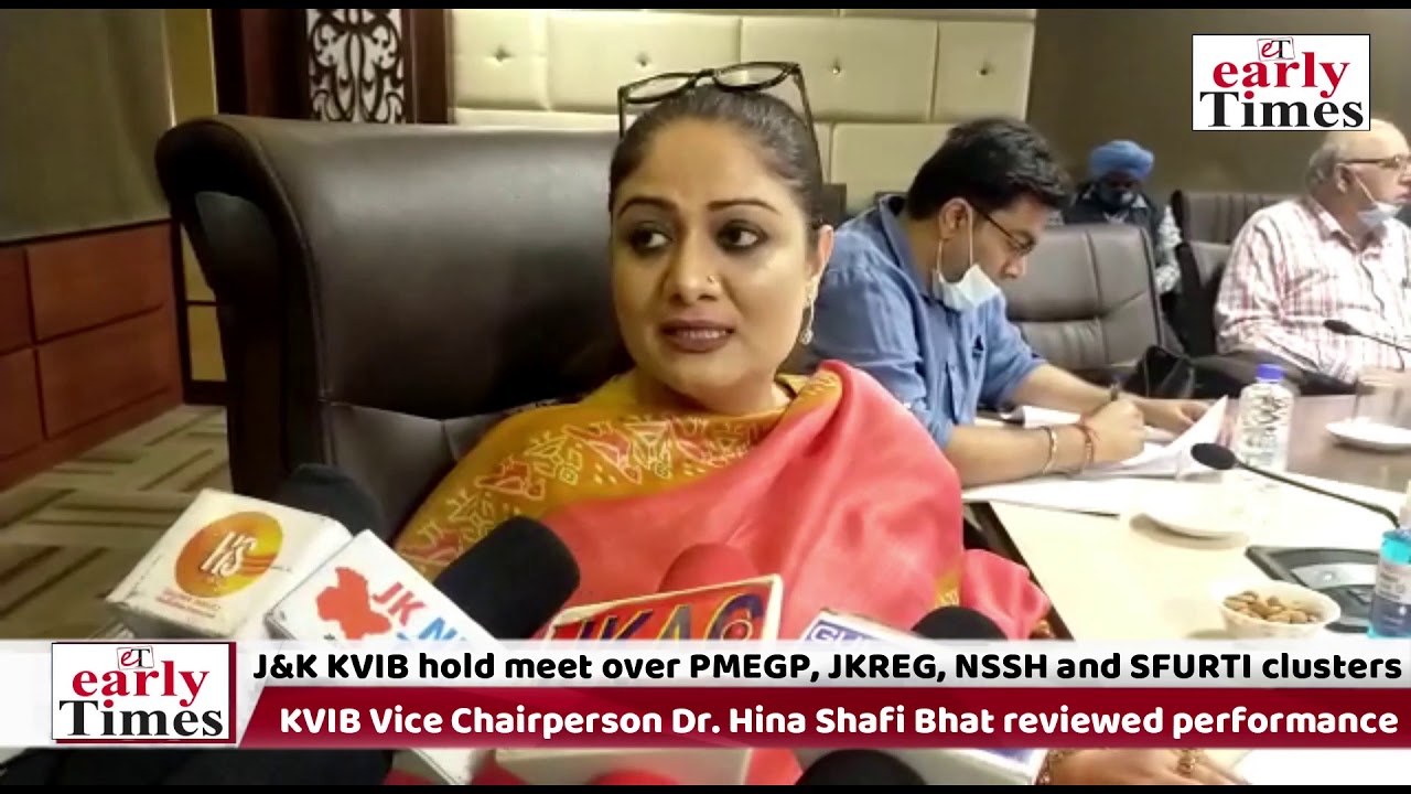 Jammu and Kashmir Khadi & Village Industries Board (KVIB), Dr Hina Shafi Bhat hold meet reviews perf