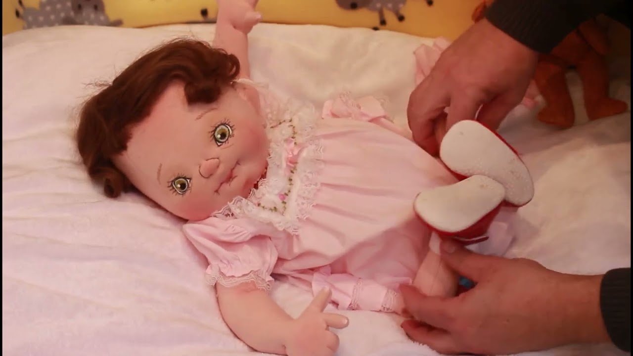 Ooak Fabric Doll, Handmade, Textile Cloth Doll, Rag Doll,  Soft Sculpture Baby   Davina By Marlon