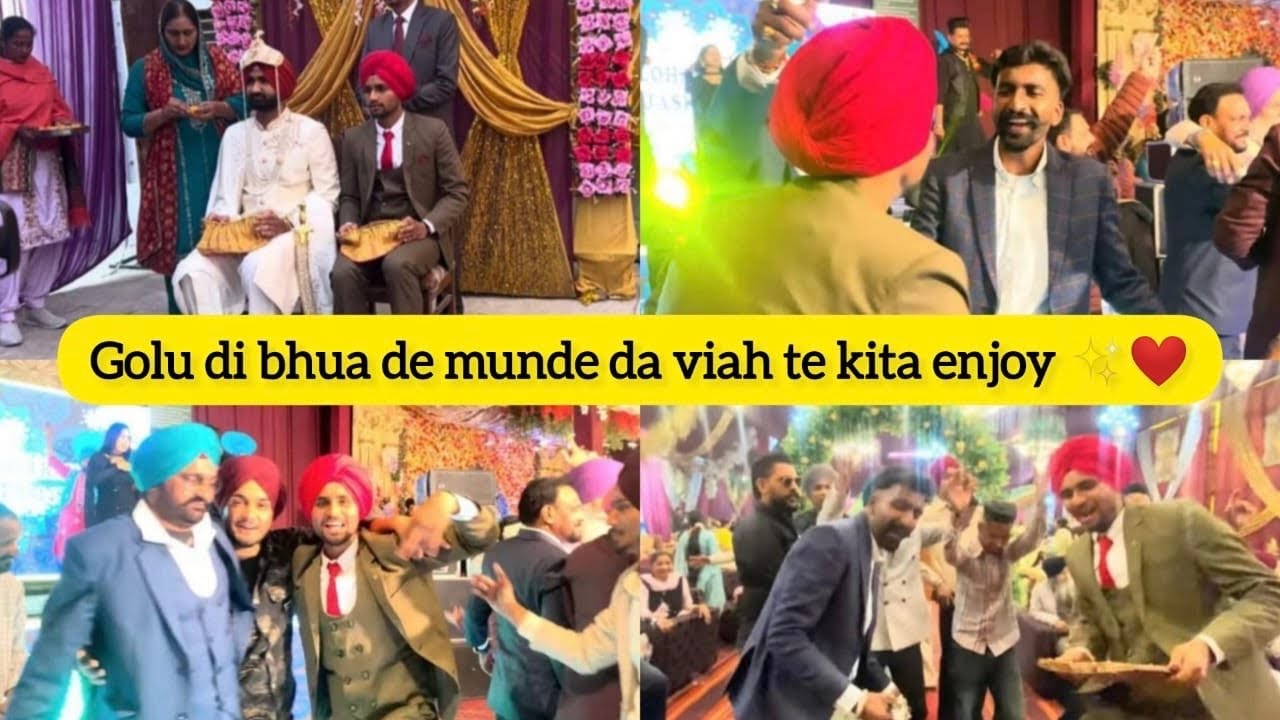 Aj golu de bhua de munde de viah te full enjoy kita😎 #viral 