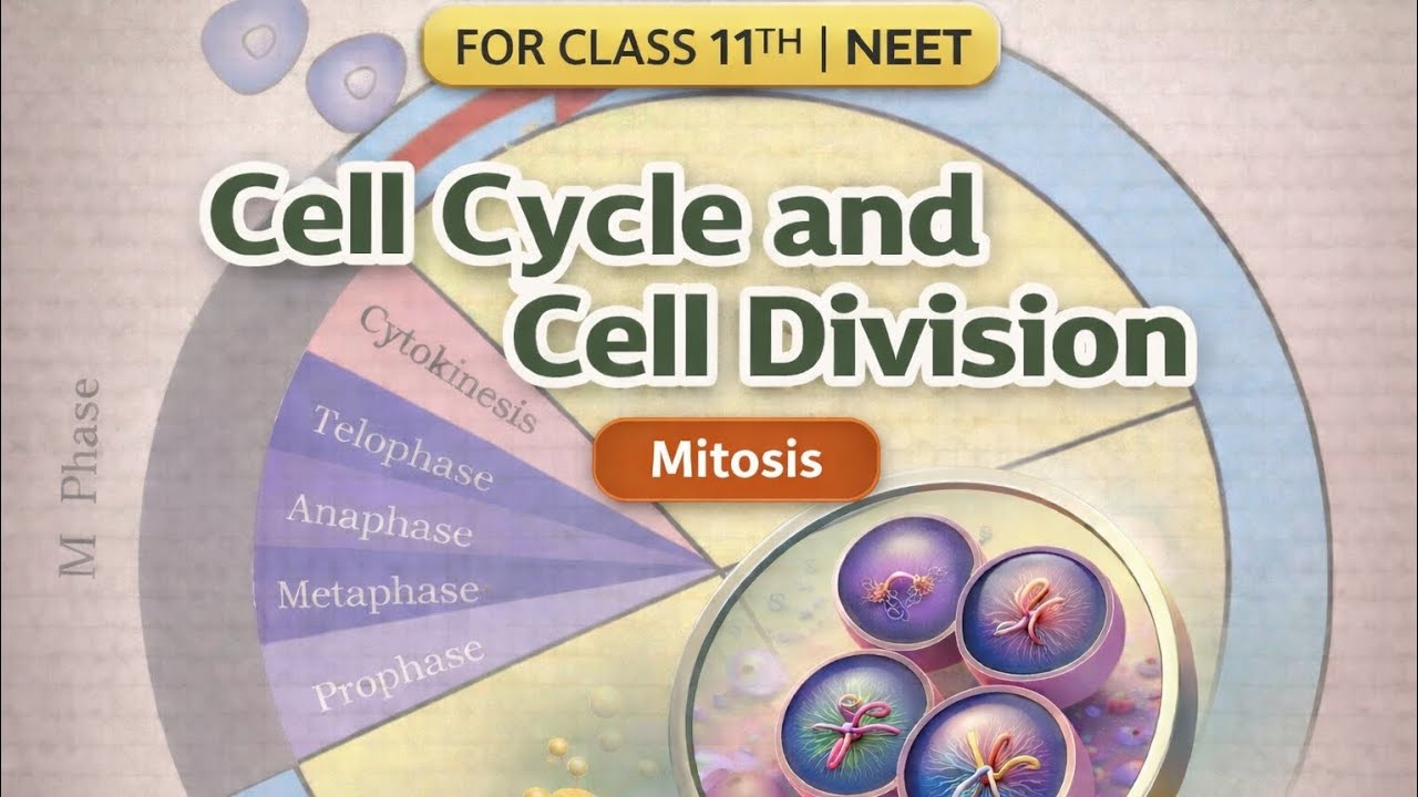 One Cell, Two Identical Cells – The Process of Mitosis | Class XI & NEET Biology | NCERT notes ✏️