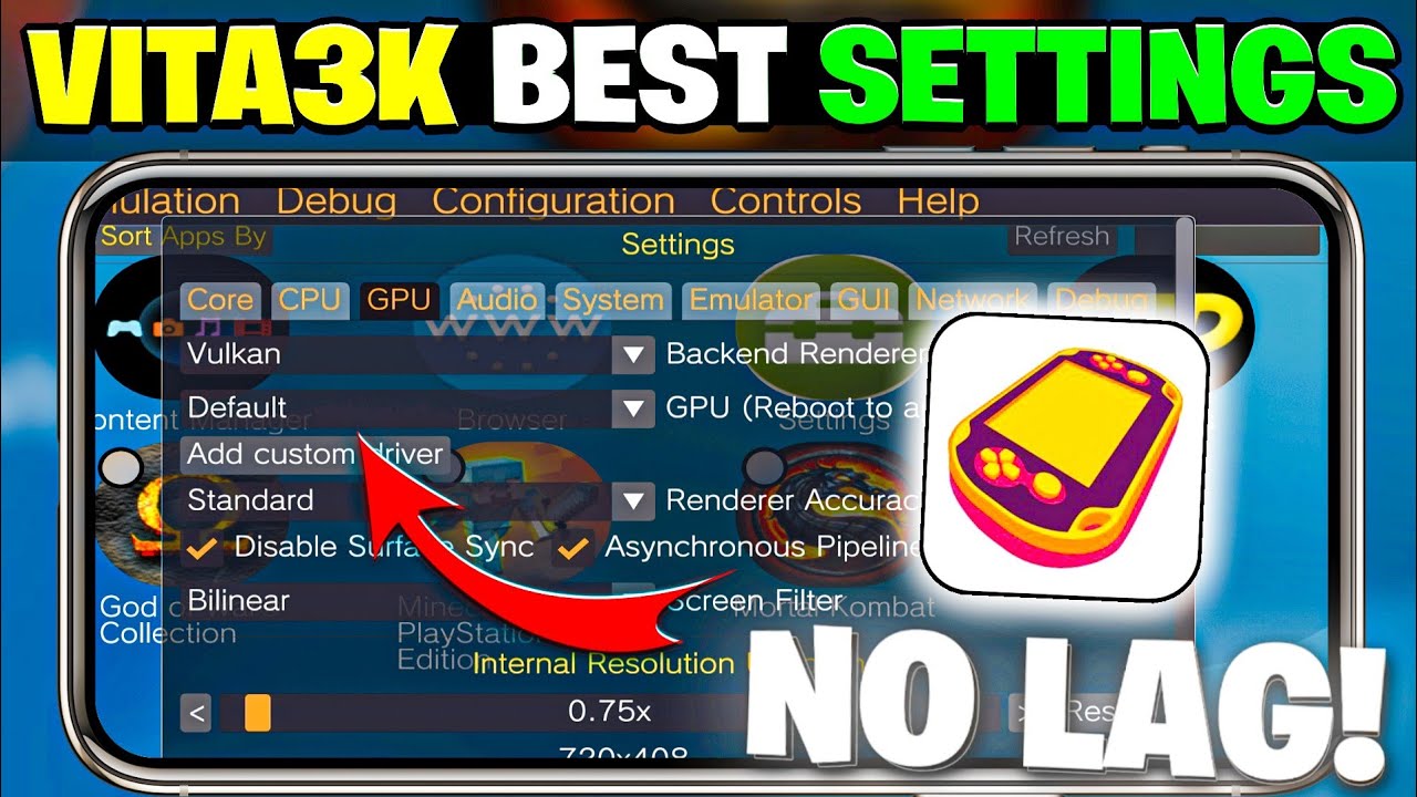 🔥 Vita3k Emulator Best Settings For All Android Phones | 60 Fps No Lag Settings For Vita3k Emulator