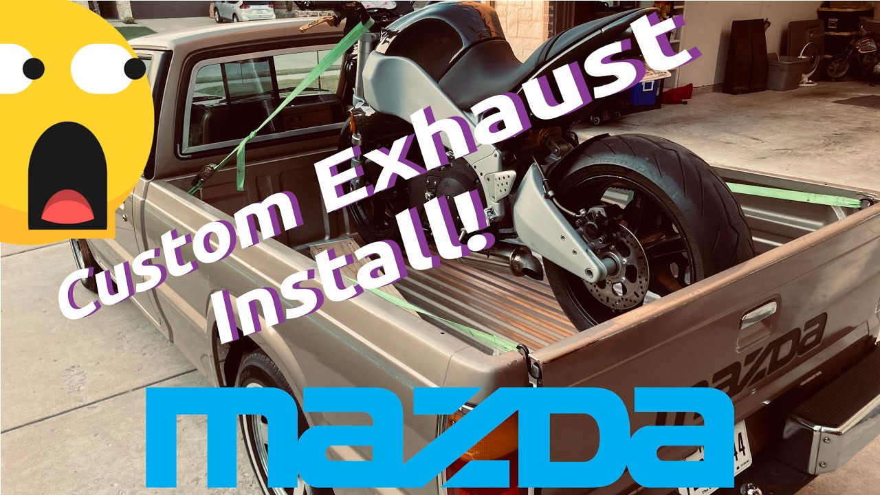 #Mazda #B2000 #Custom #Exhaust #Install