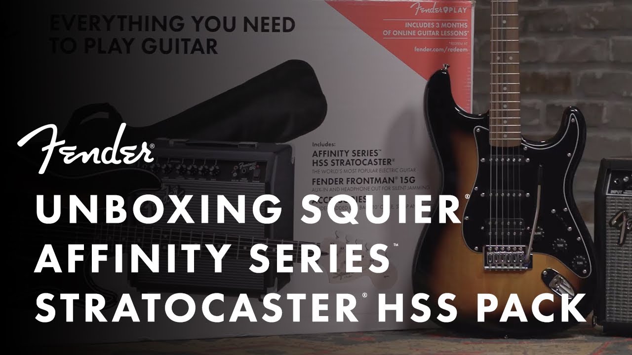 Распаковка набора Squier Affinity HSS Stratocaster | Fender