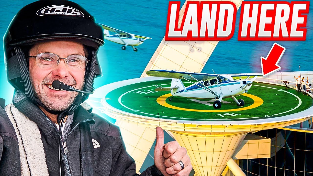 Red Bull Dubai helipad Challenge w/ Stinson and SuperSTOL