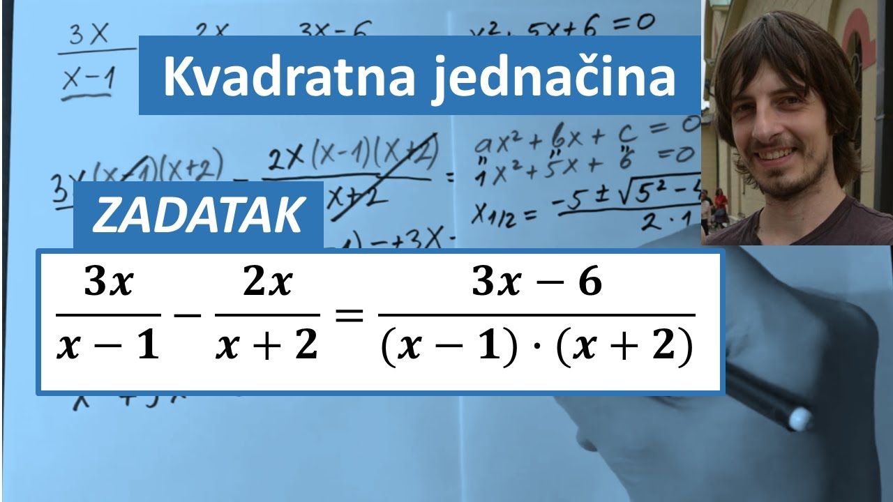 Kvadratna jednačina. Primeri sa razlomcima 1. Uslovi