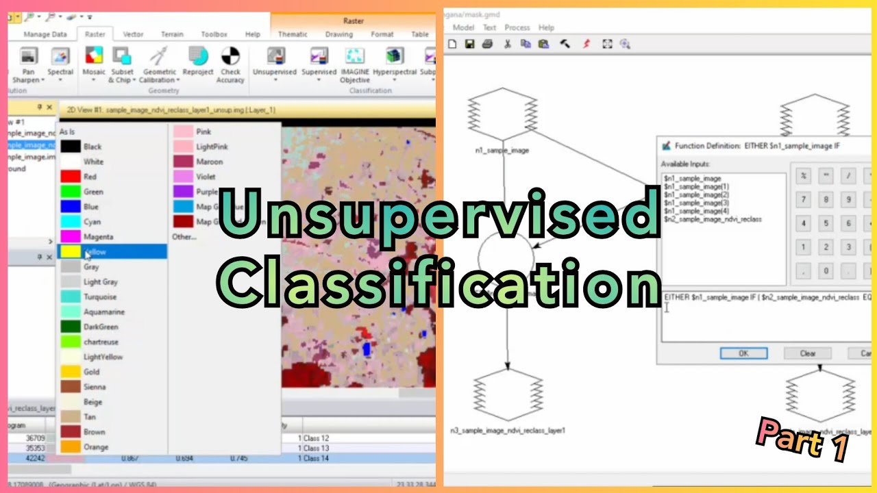 Erdas Tutorial 13 | Unsupervised Classification of Satellite Image | New Technique Better Output, P1
