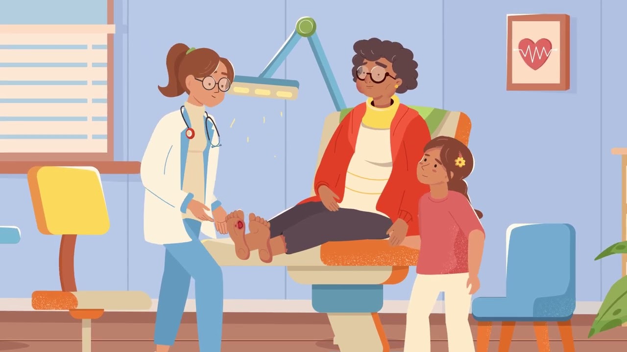 Diabetic Foot Wounds Explainer Video | #diabetes