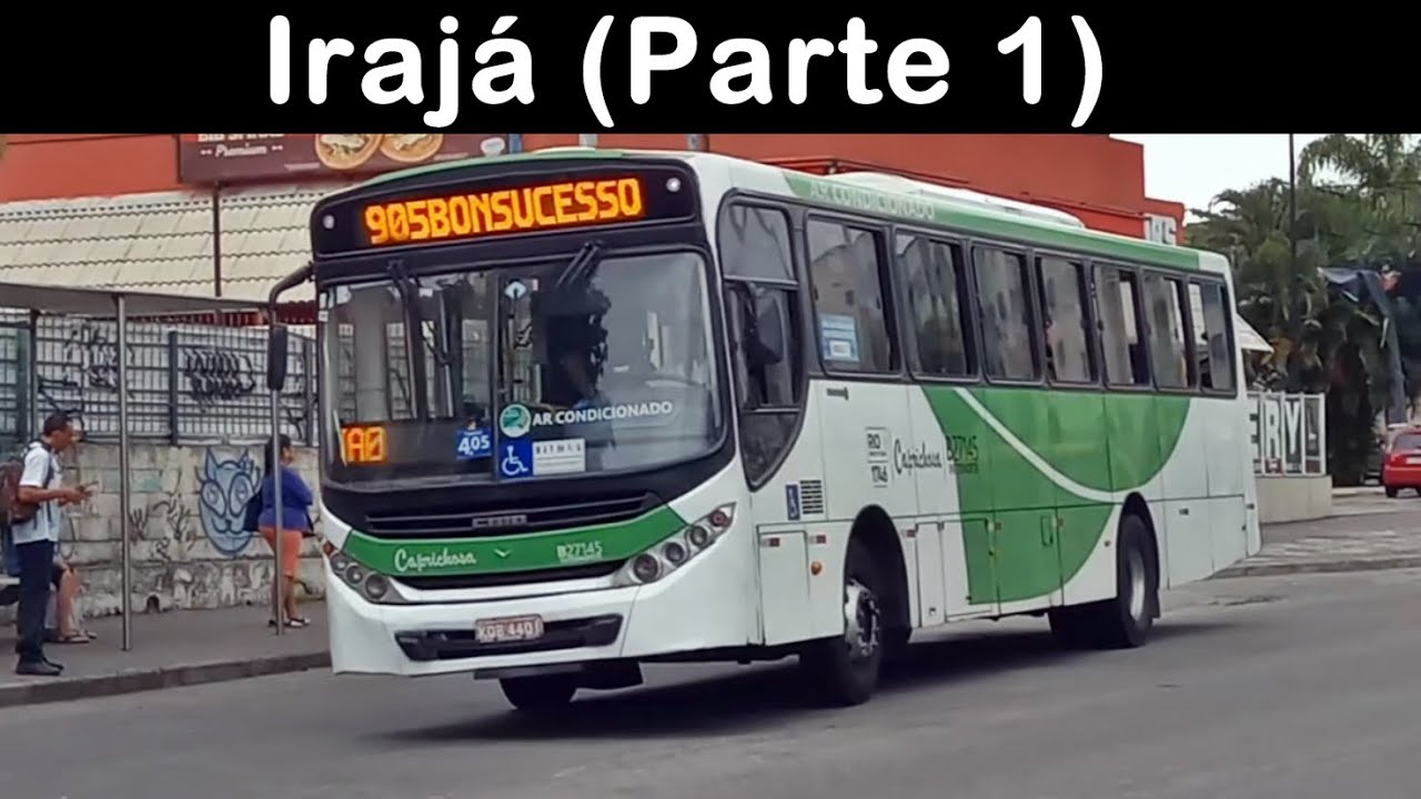 Irajá (Parte 1) ônibus urbanos no subúrbio carioca na movimentação